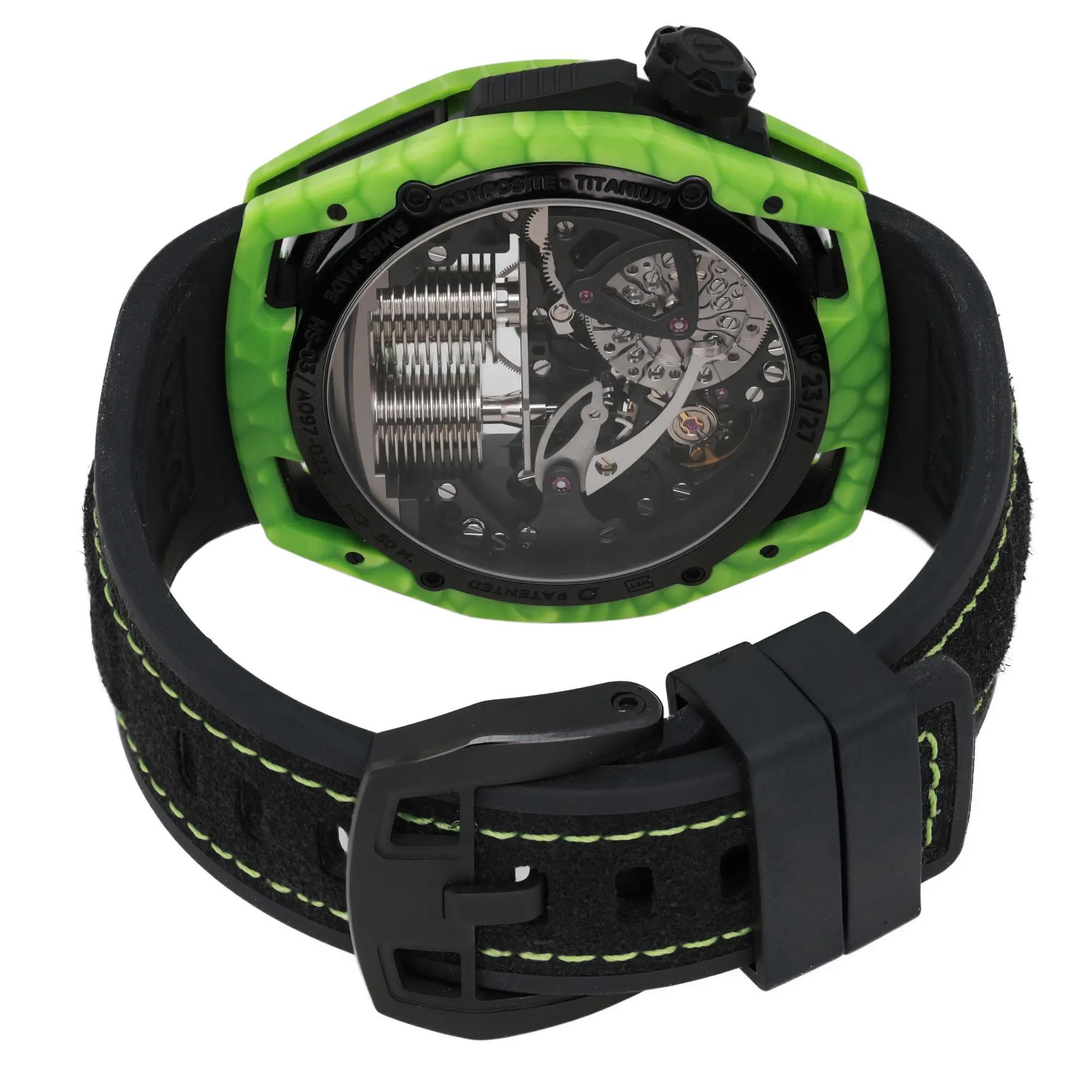 Montre HYT Hastroid Green Laser Titanium Composite H02755 en vente 1