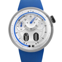 HYT HO 48.8mm Stahl Silber Zifferblatt Handaufzug Herrenuhr H00840.BK