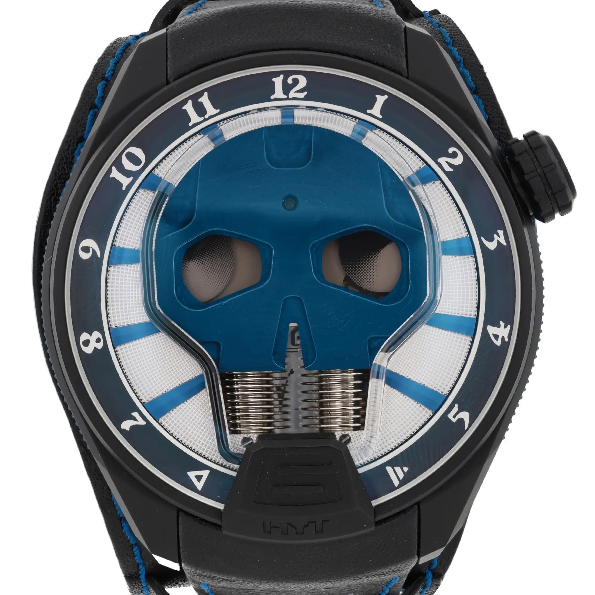 Comme neuf, sans signes d'usure.  Livré avec la boîte et le manuel d'origine.

🕰️ HYT Skull Axl Guns N' Roses (Modèle 151-DL-47-NF-BV)

Informations générales :

Marque : HYT

Modèle : Crâne Axl Guns N' Roses

Numéro de modèle :