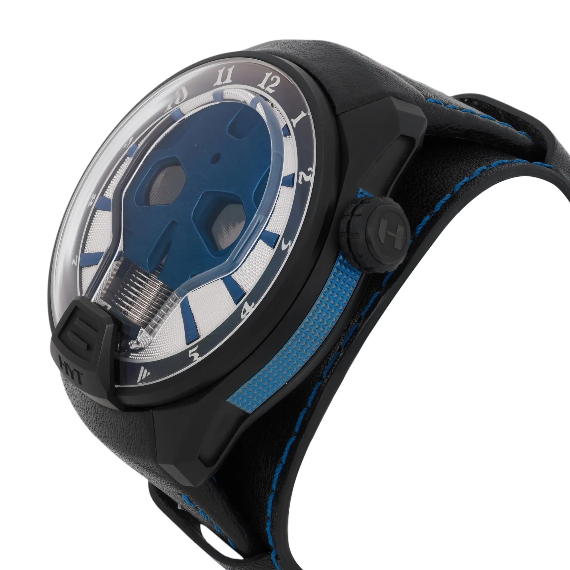 Montre Hommes HYT Skull Axl Guns N Roses 51mm Titanium PVD Blue Dial 151-DL-47-NF-BV Neuf - En vente à New York, NY