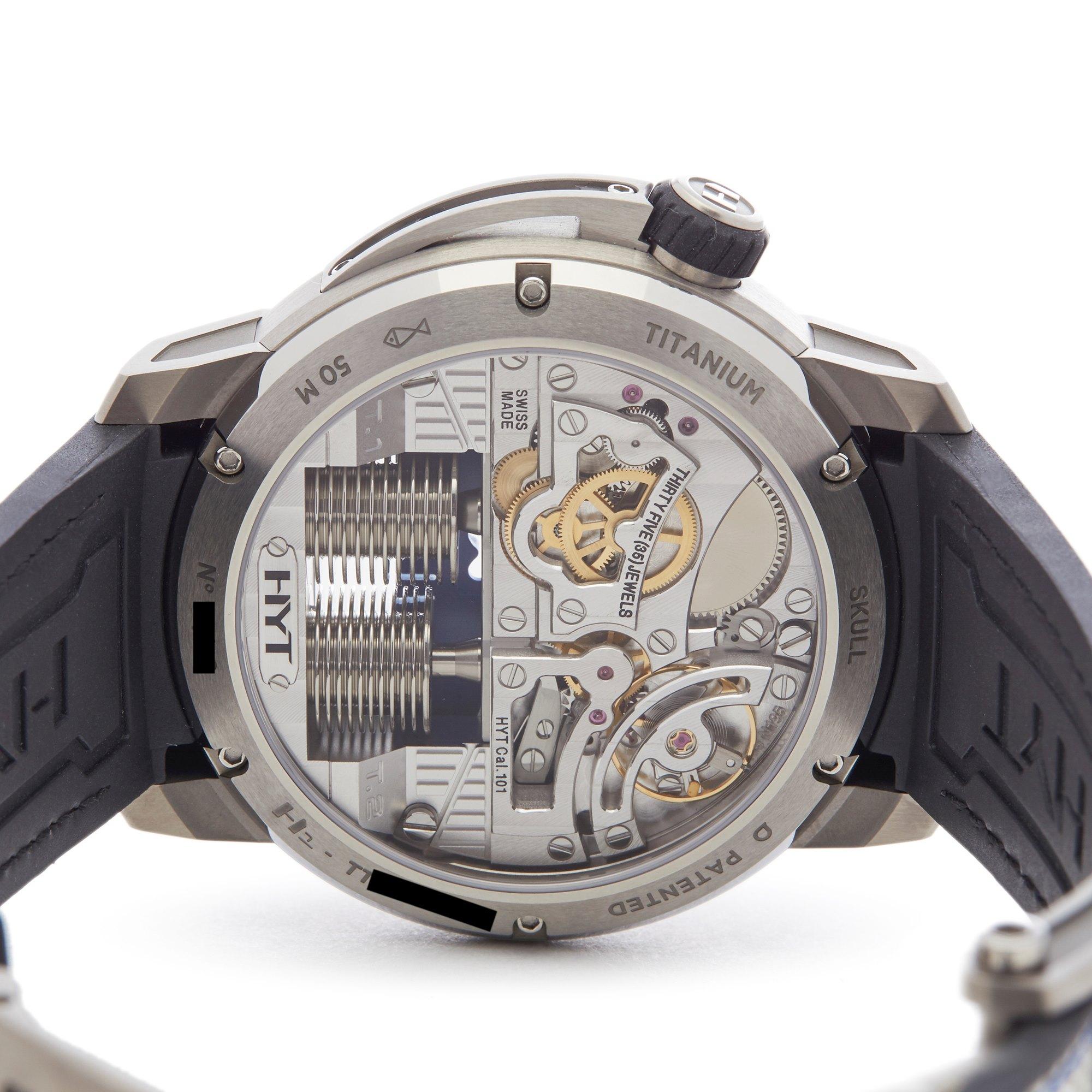 HYT Skull  S48-TT-33-BF-RA Men's Titanium Watch 2