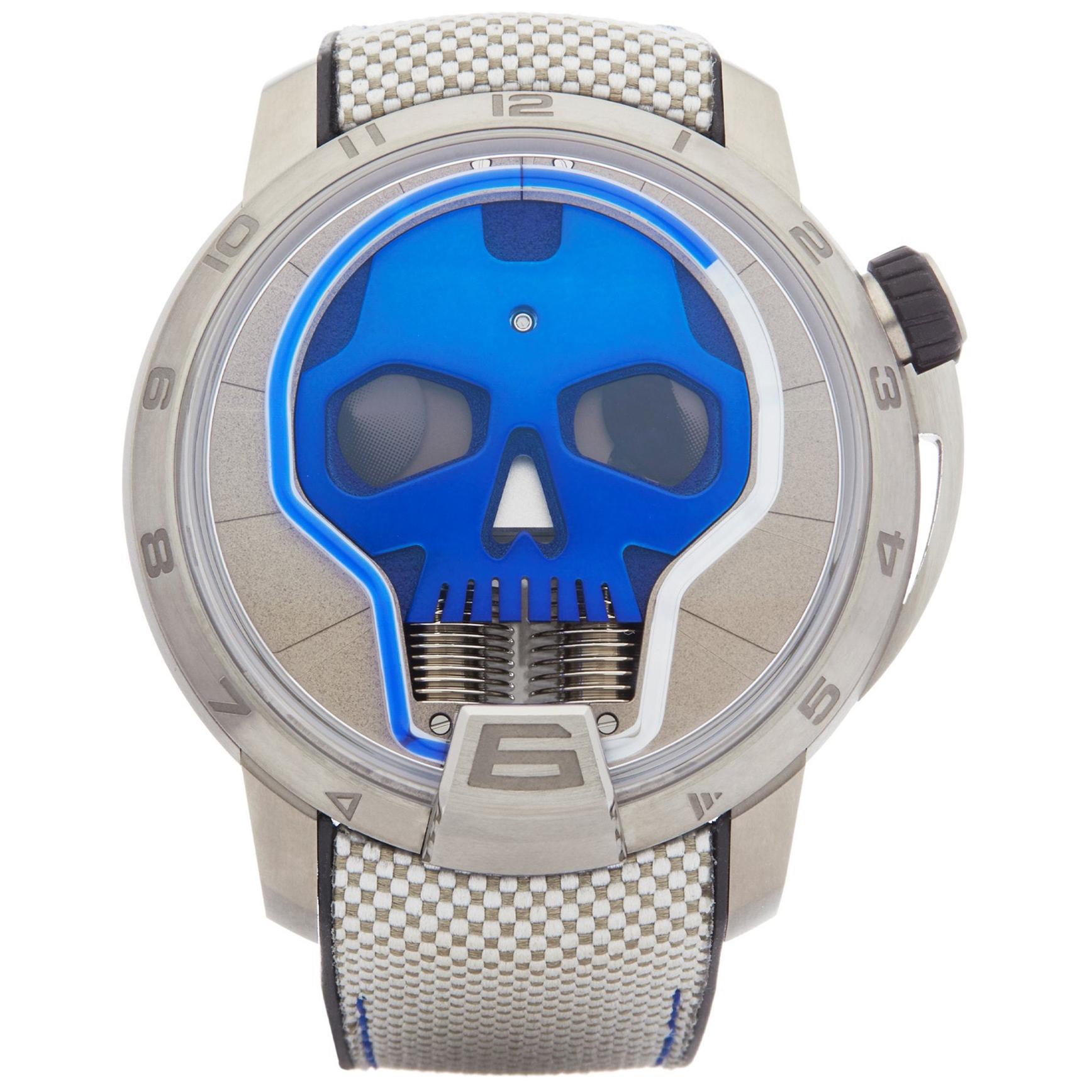 HYT Skull  S48-TT-33-BF-RA Men's Titanium Watch