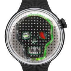 HYT Soonow Green Limited Edition Skull Grey Dial Mens Watch H02235