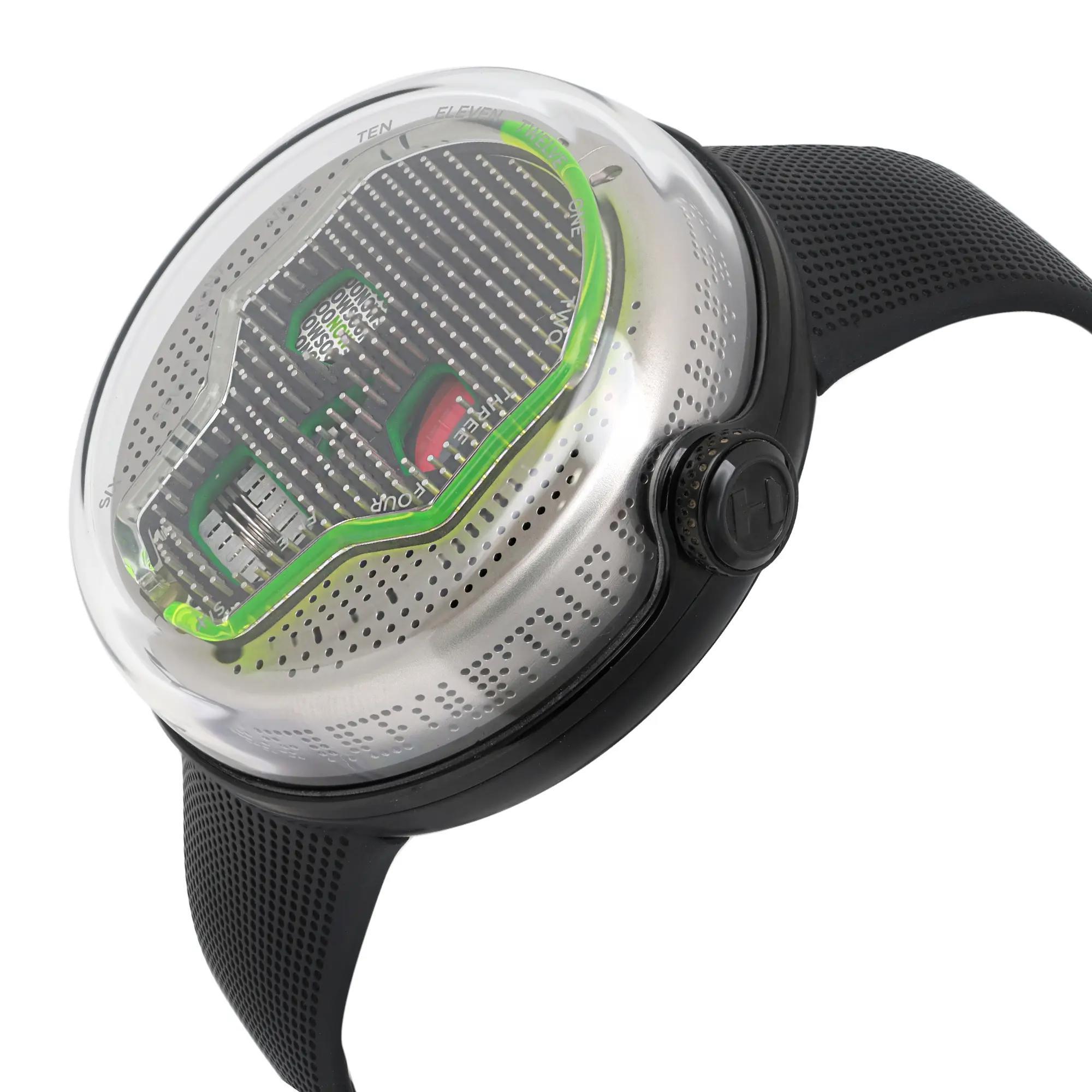 HYT Soonow Green Limited Edition Skull Grey Dial Mens Watch H02235 In New Condition For Sale In New York, NY