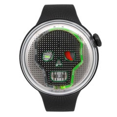 HYT Soonow Green Edizione Limitata Quadrante Grigio Teschio Orologio Uomo H02235