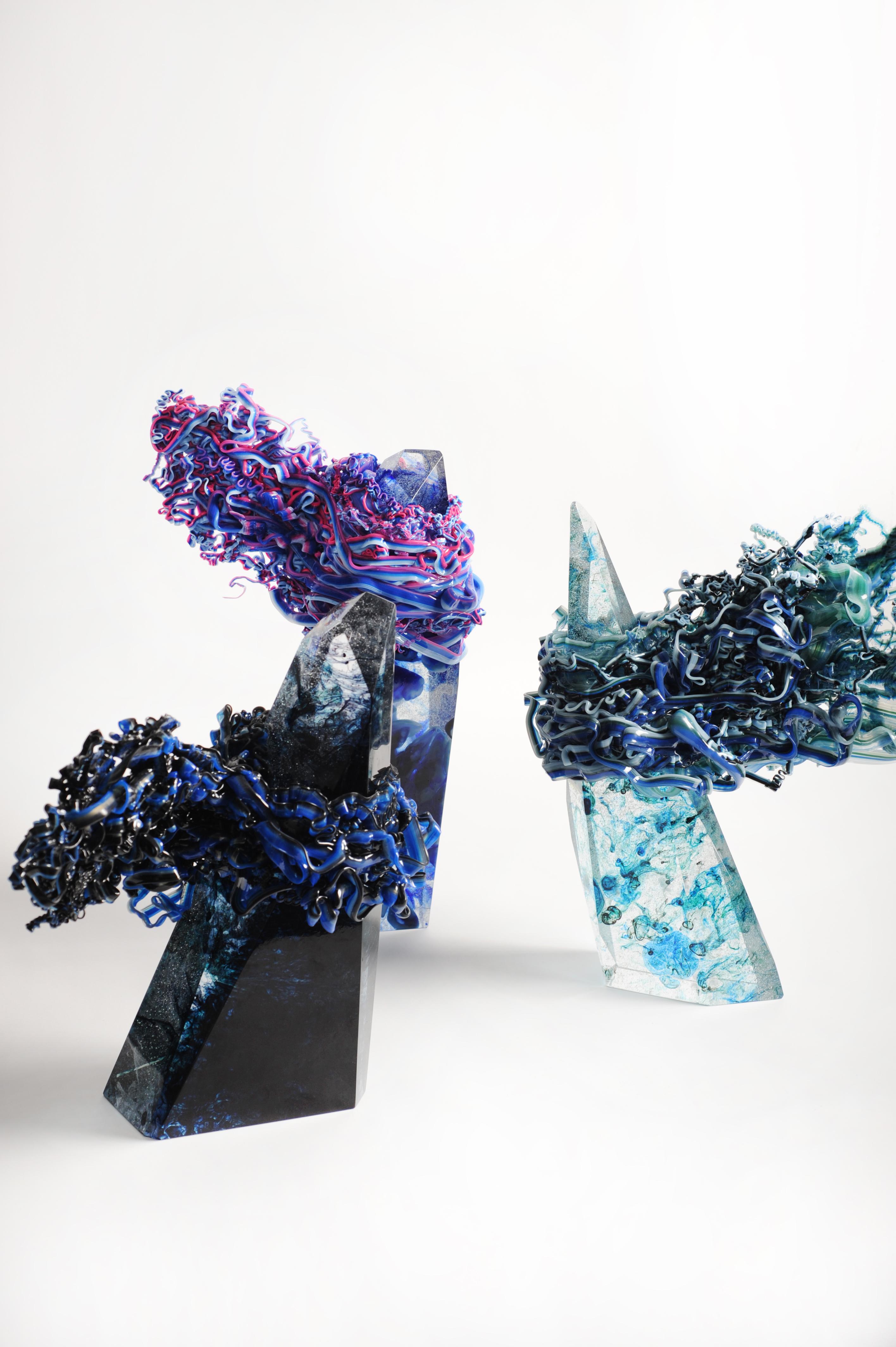 Ich bin Bat-Mang Skulptur Glas Vs:: Plastik Sammlung im Angebot 2
