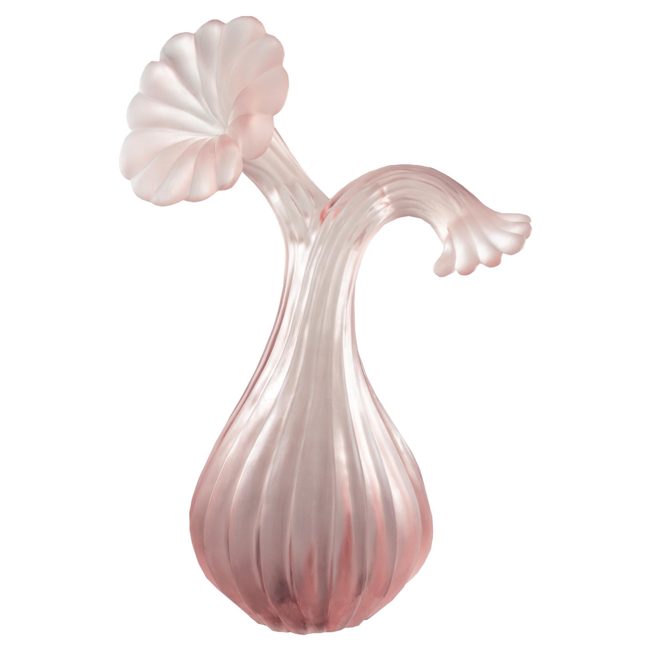 I Am The Keeper Of Our Conversation Large Sculpture in Pink Resin by Karen Atta