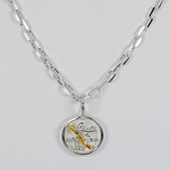 I am the Vine Stories in a Circle Sterling Silver Pendant Necklace