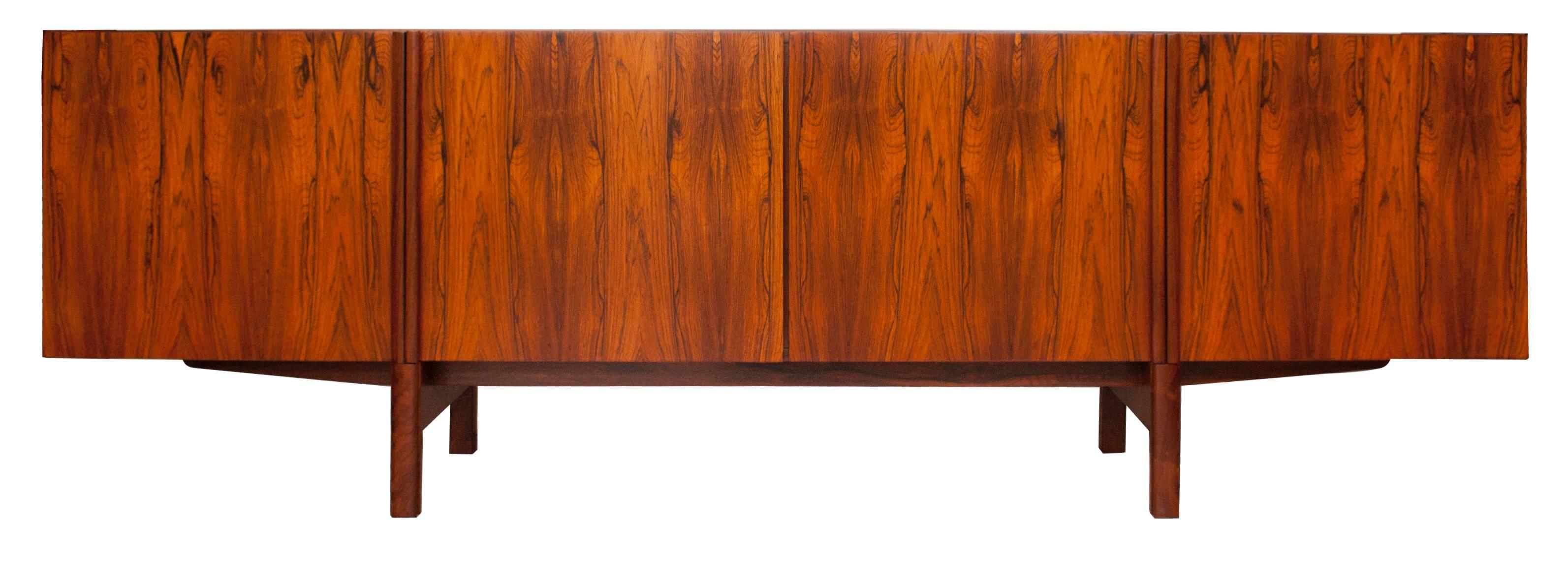 Ib Kofod Larsen Rare Long Rosewood Sideboard Credenza 2