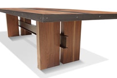 Reclaimed White Oak I-Beam Conference Table by Mark Jupiter