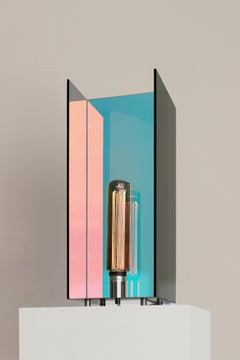 I-Beam II Dichroic Glass Table Lamp by Caroline Chao