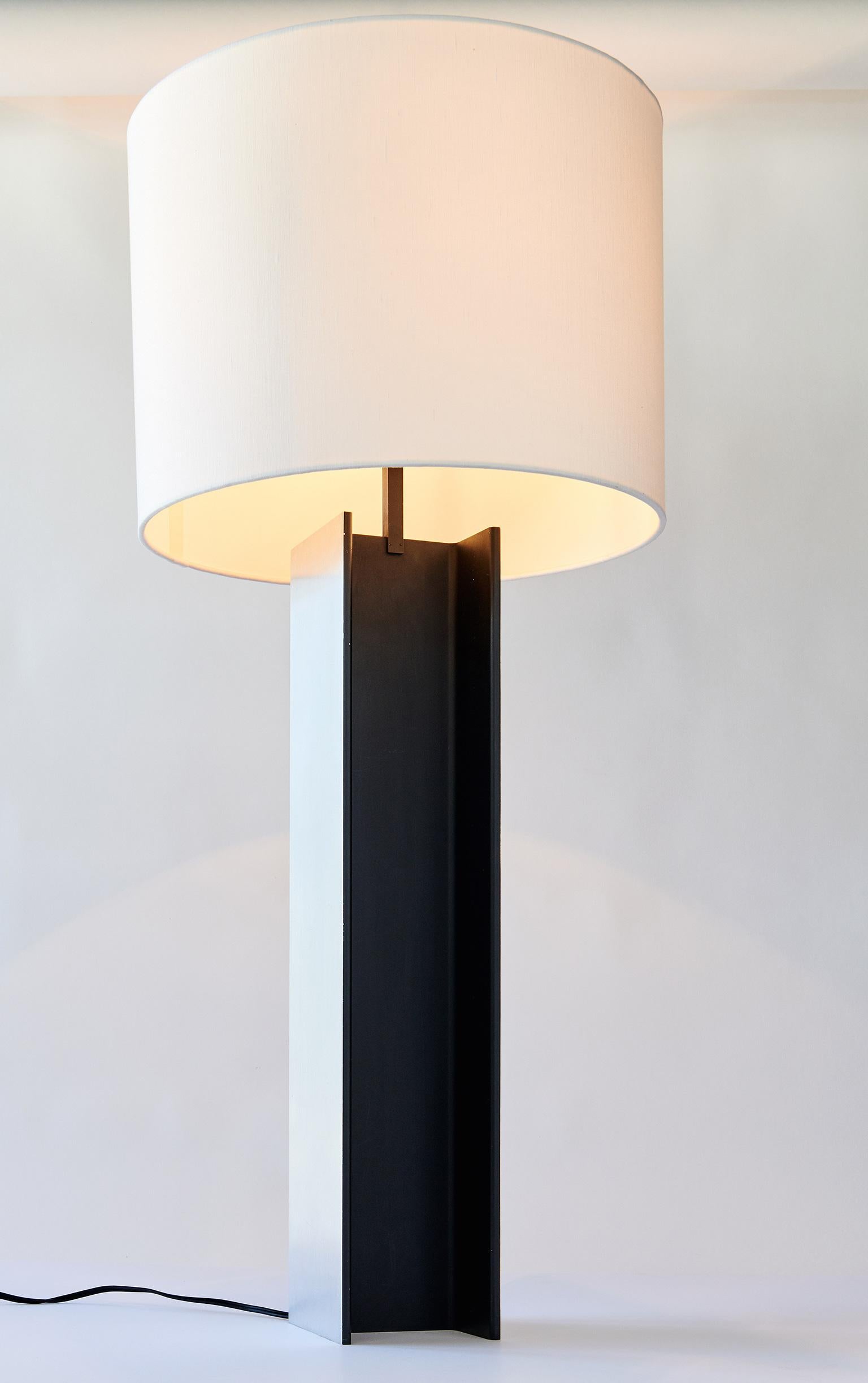 Polished I-Beam Table Lamp by Laurel For Sale