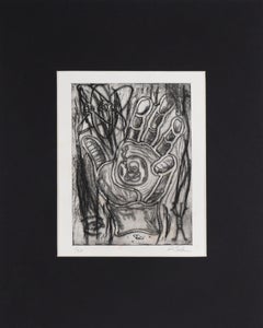 Time And Space - Black and White Lithograph On Paper