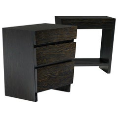 i Contemporary Bedside Table with Three Drawers by Luísa Peixoto
