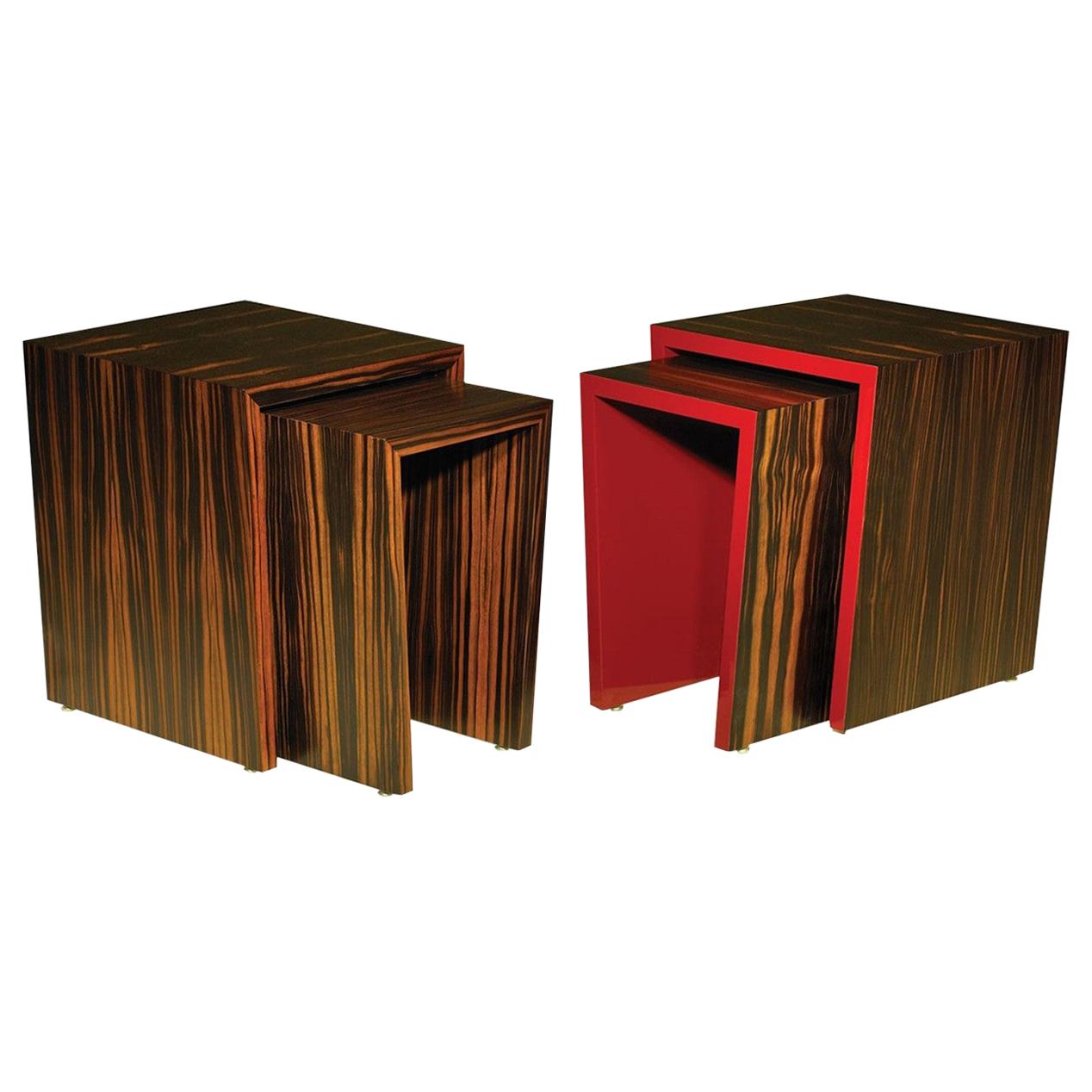 I Contemporary and Customizable Set of Tables by Luísa Peixoto For Sale