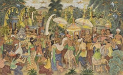 Bali Jungle Village Procession, Indonesian Figural