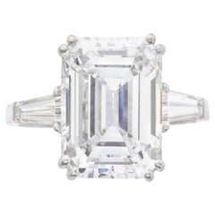 I FLAWLESS CLARITY GIA Certified 2.50 Emerald Cut Diamond Ring