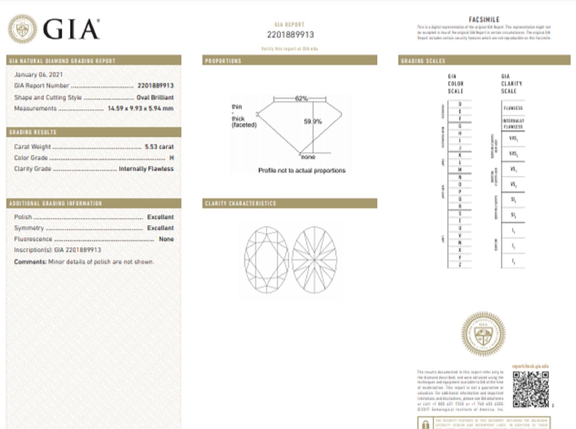 gia certified 1 carat oval intense pi...