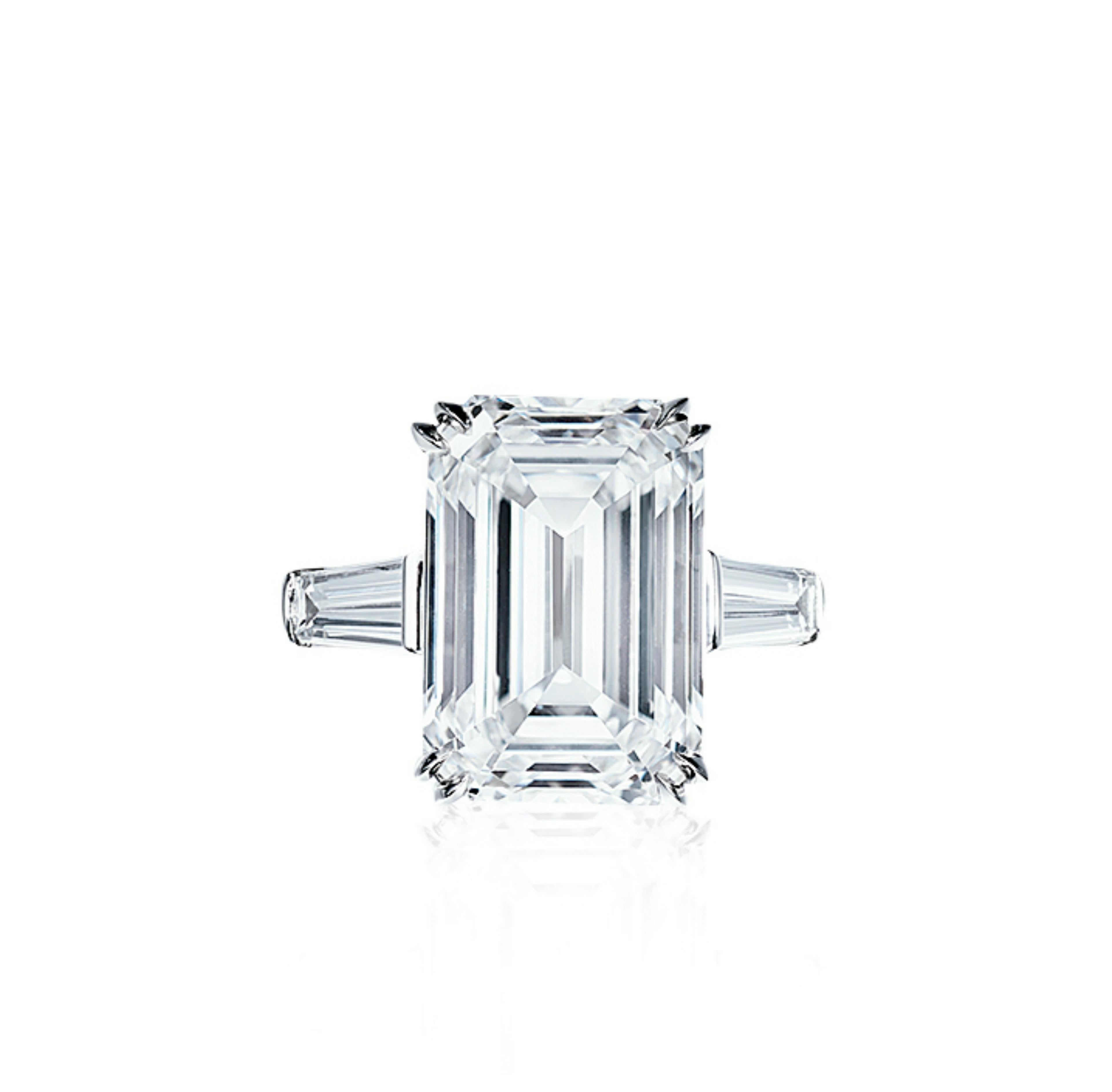 5 carat rectangle diamond ring