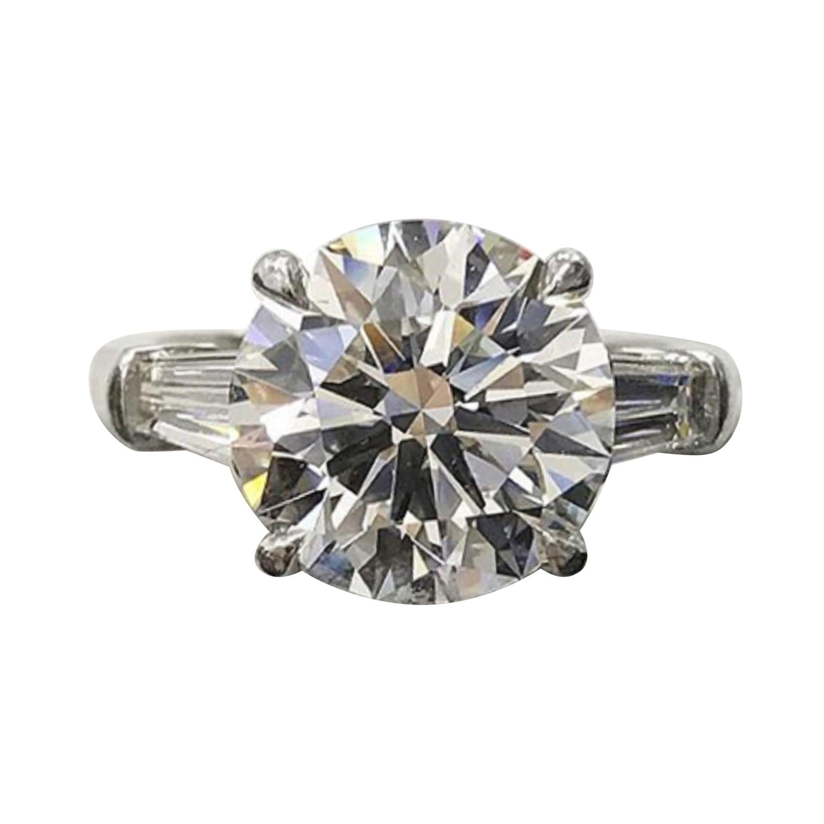 GIA Certified 7.75 Carat Diamond Solitaire Ring