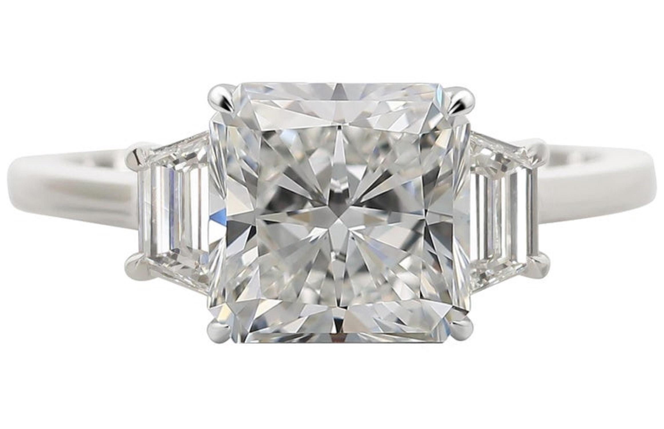 square radiant cut diamond