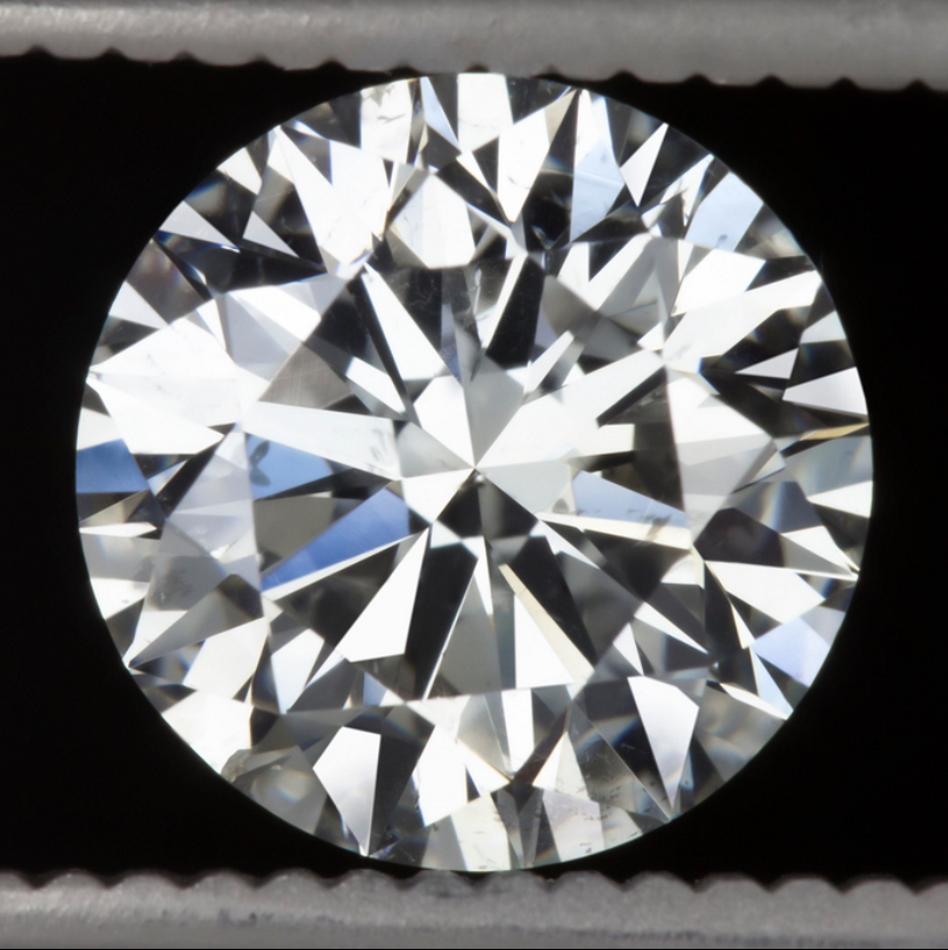 Taille ronde I FLAWLESS GIA certifié diamant de 2 carats de taille idéale Triple Excellent  en vente