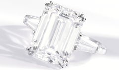 I FLAWLESS GIA Certified 2 Carat Emerald Cut Diamond Ring