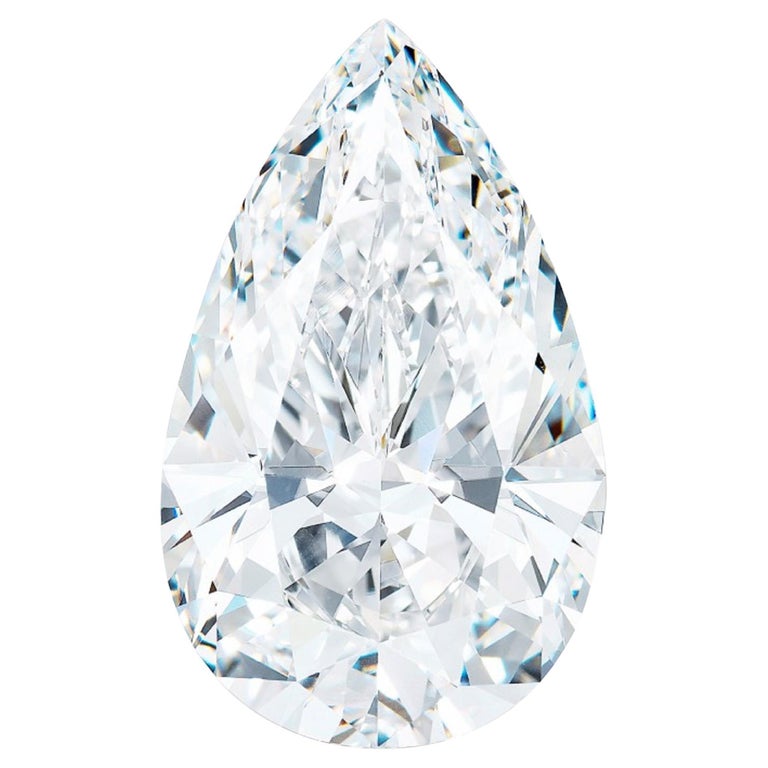 I Flawless GIA Certified 4 Carat Pear Cut Diamond For Sale at 1stDibs ...