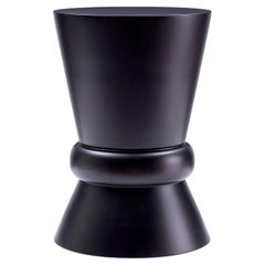 I Gitani - Table d'appoint noire en forme d'Omega