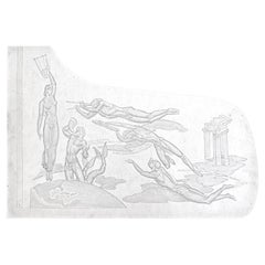 "Ich höre Amerika singen", wichtige Art-Déco-Zeichnung für das Klavier im Weißen Haus, 1938