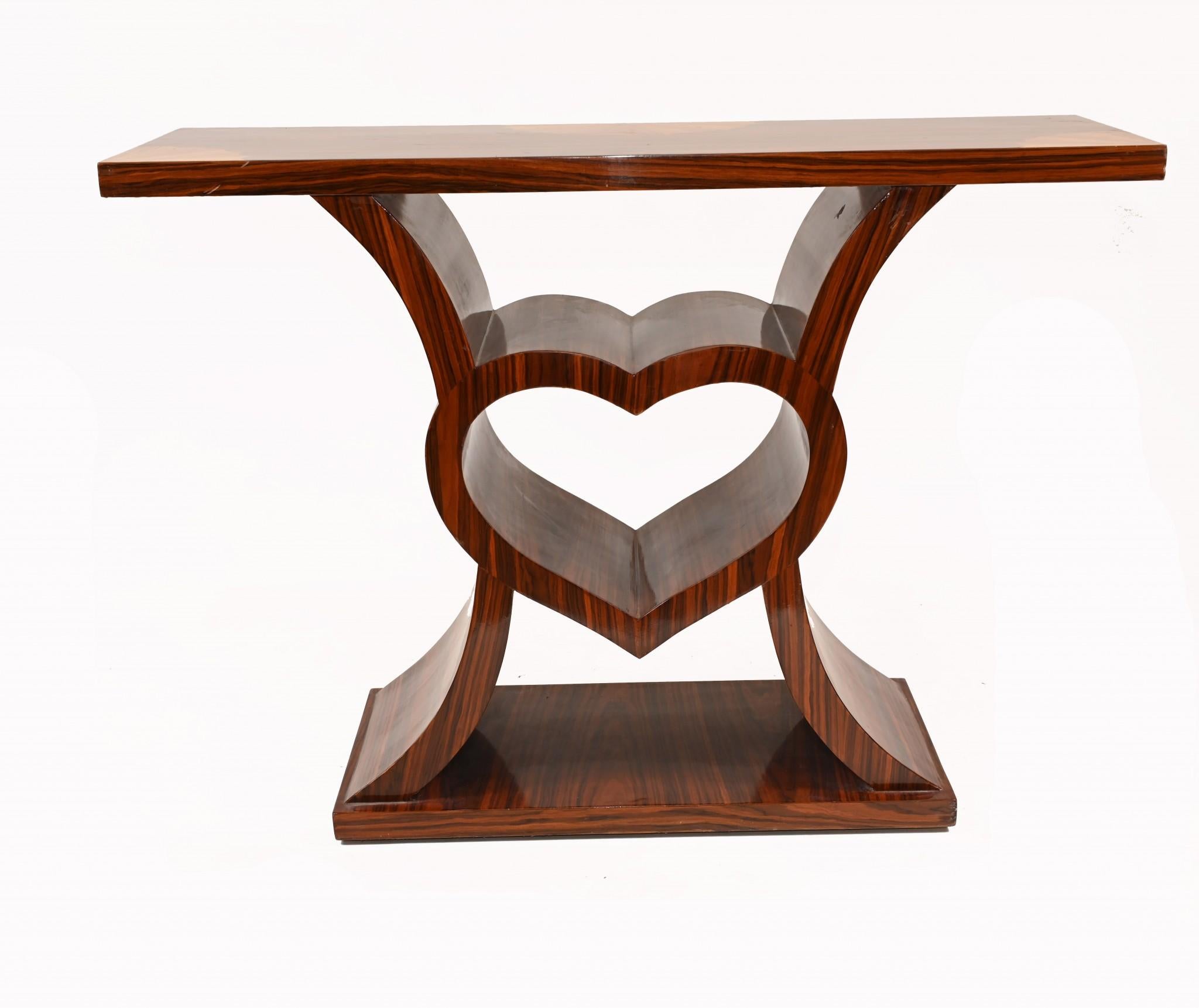 I Heart Art Deco Hall Table Console Inlay Furniture For Sale 1
