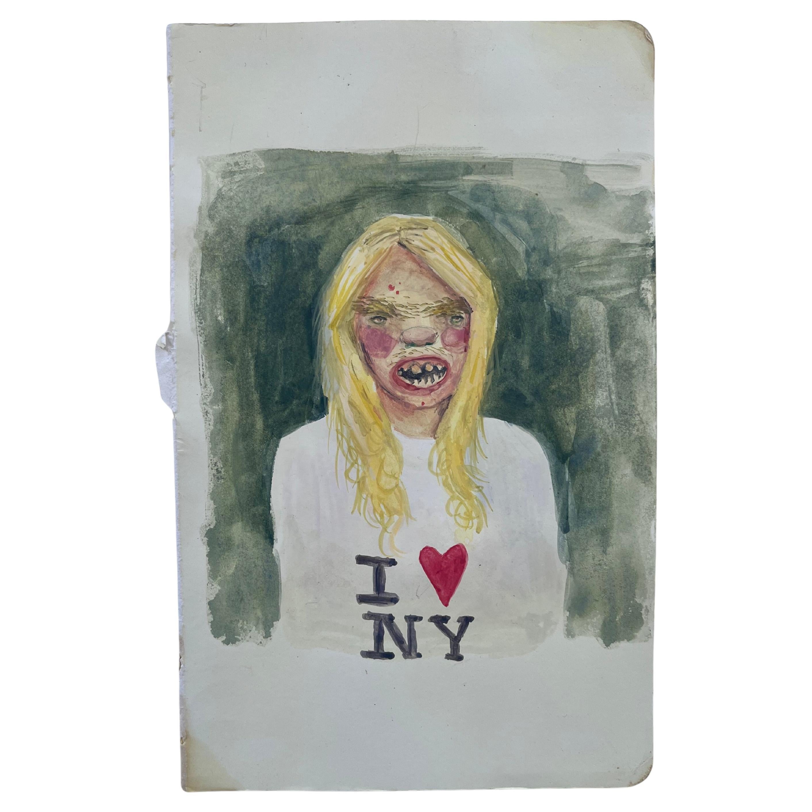 "I Heart NY" Painting by Rebecca Morgan