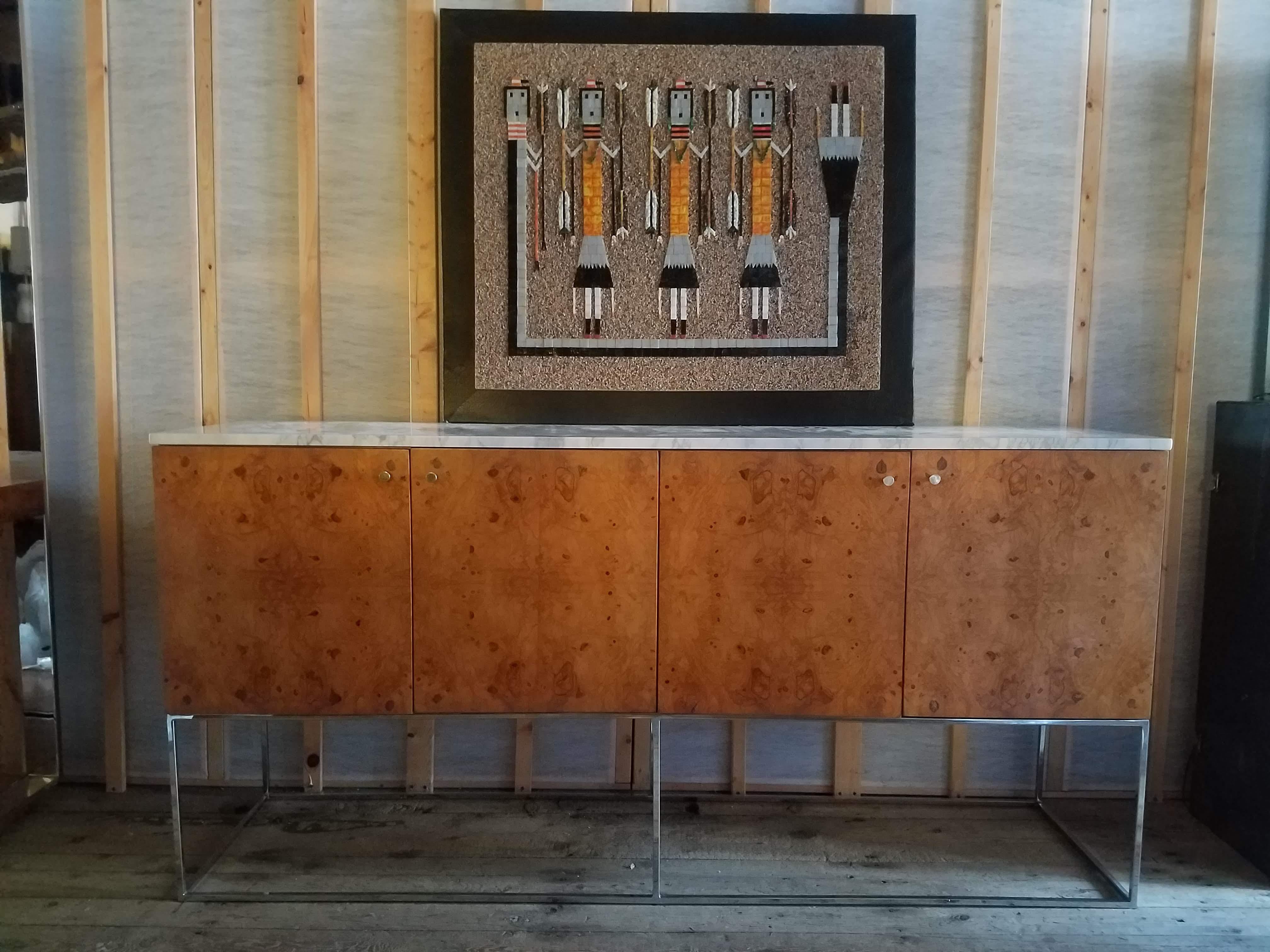 Mid-Century Navajo-Style Yei Dancers Mosaic Panel by I. Henry, California 1960s For Sale 8