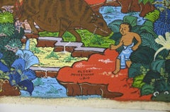 Balinese Landscape - Tempera by I Ketut Soki - 1960s