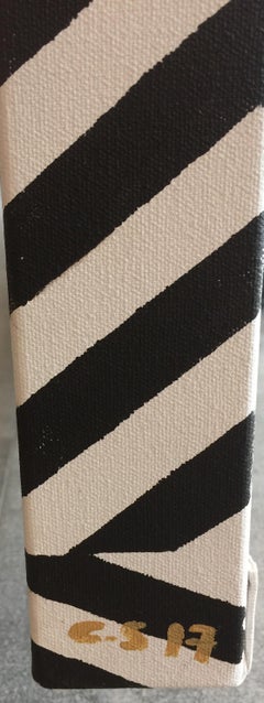 Painting "One-Piece of Gold" 2017 by Cecilia Setterdahl Modern Geometric Art