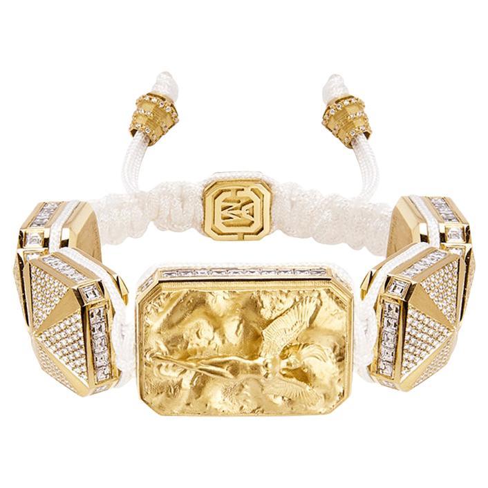 I Love Me & MyLife Bracelet en or 18 carats avec micro-sculpture 3D et diamants