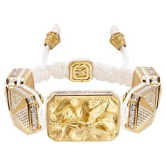 I Love Me & MyLife Bracelet en or 18 carats avec micro-sculpture 3D et diamants