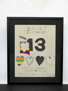 "I Love Public Television" 'for Channel 13' by Jim Dine
