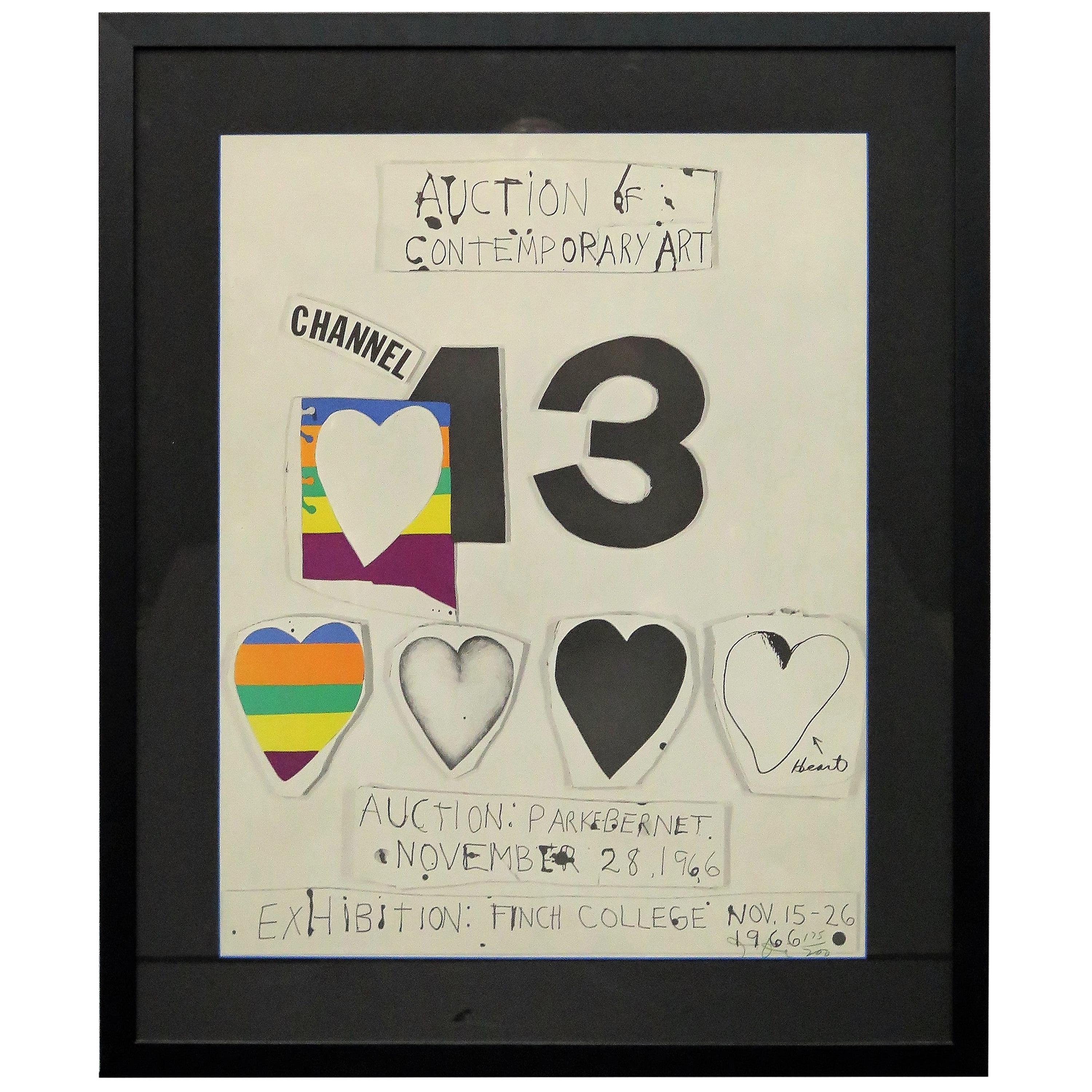 "I Love Public Television" 'for Channel 13' by Jim Dine