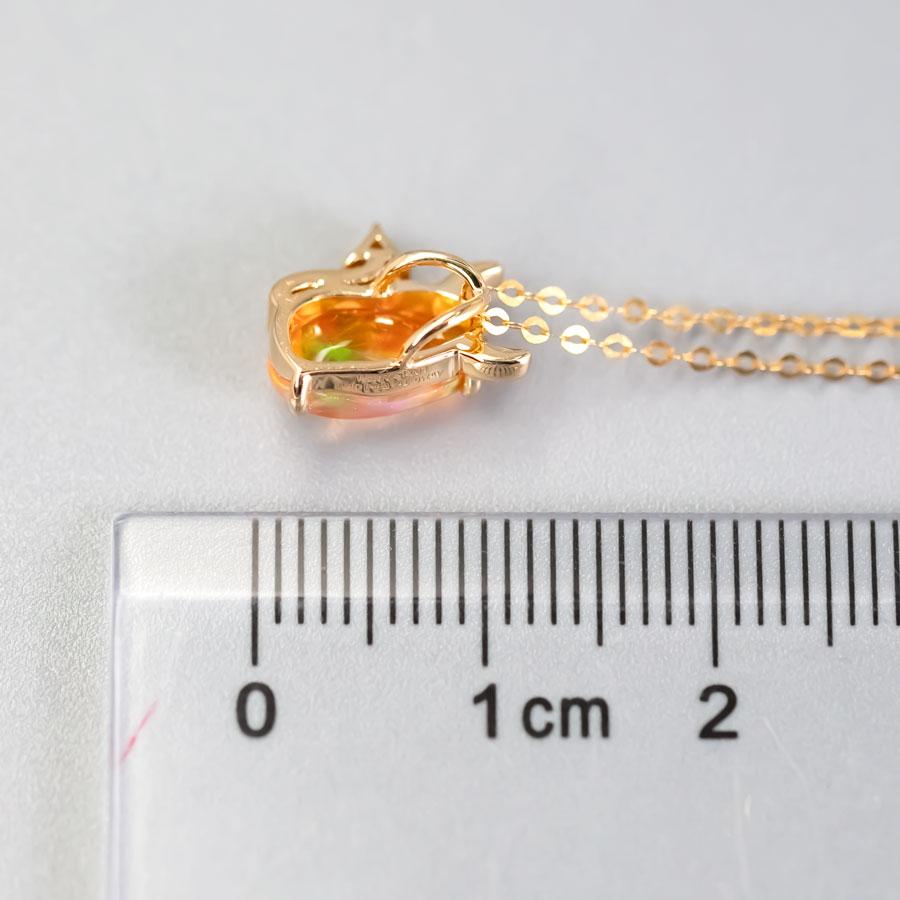 Femenino o masculino Te Quiero, Diablillo - Collar de Diamantes Ópalo de Fuego Oro Amarillo 18K en venta