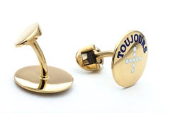 'I Love You More Today' Gold Cufflinks
