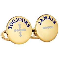 'I Love You More Today' Gold Cufflinks