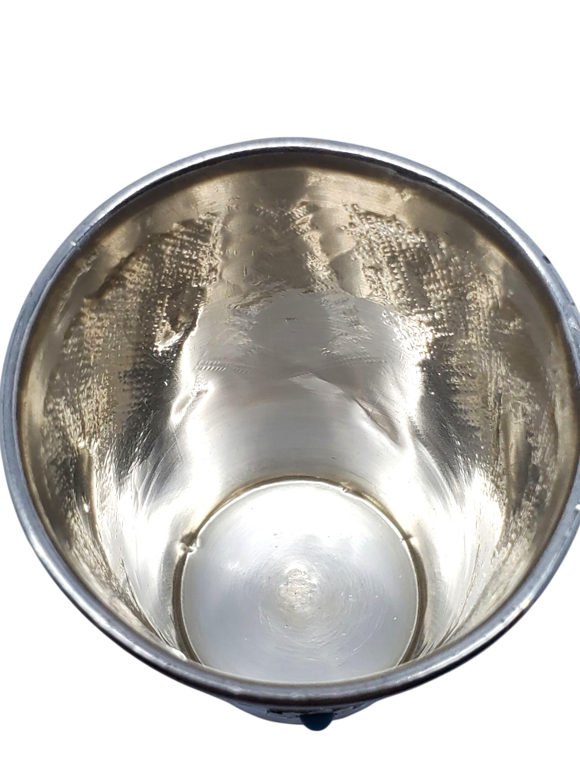 I. M. Fain Israel Sterling Silber Kiddusch-Becher #22640 im Zustand „Gut“ im Angebot in Washington Depot, CT