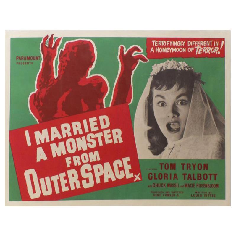 I Married A Monster From Outer Space (1960r) Poster For Sale