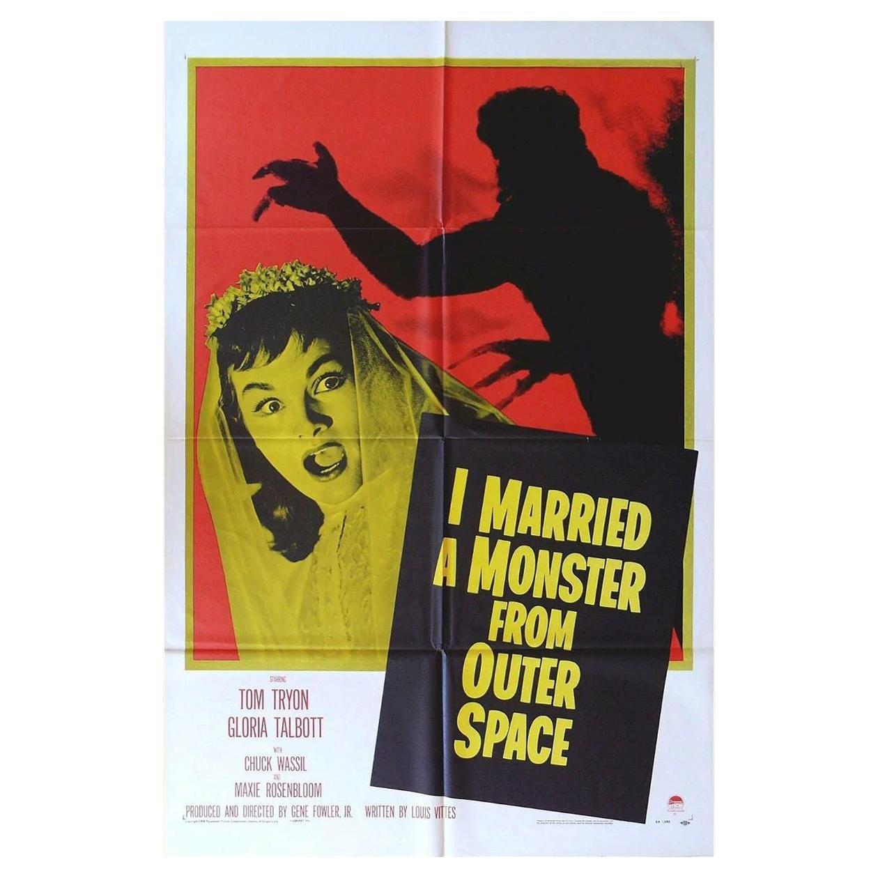 I Married a Monster from Outer Space, Unframed Poster, 1958 For Sale