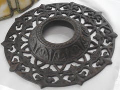 I. P. Frink Stained Glass Hanging Light Fixtures