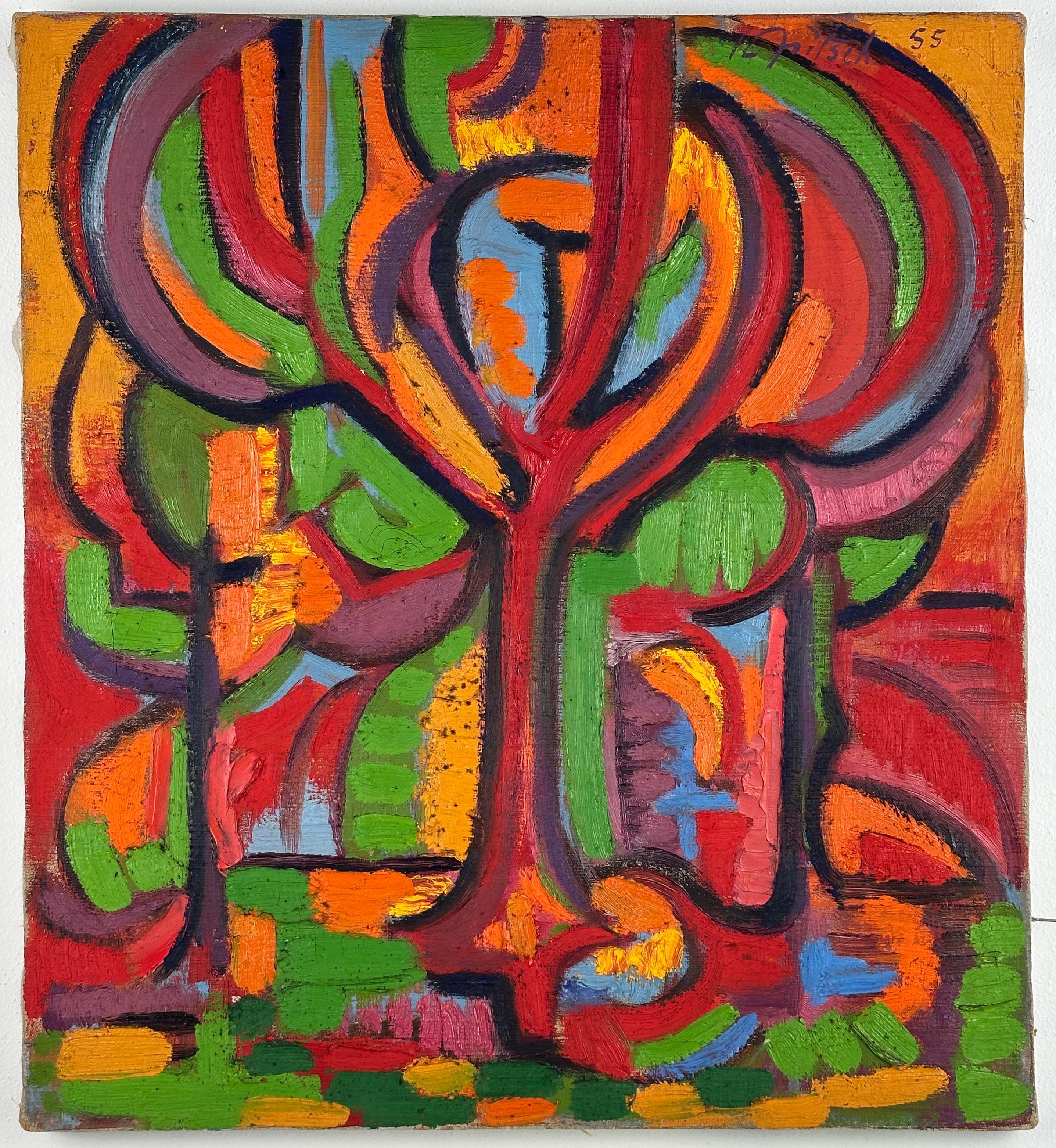 Expressionist Tree Landscape