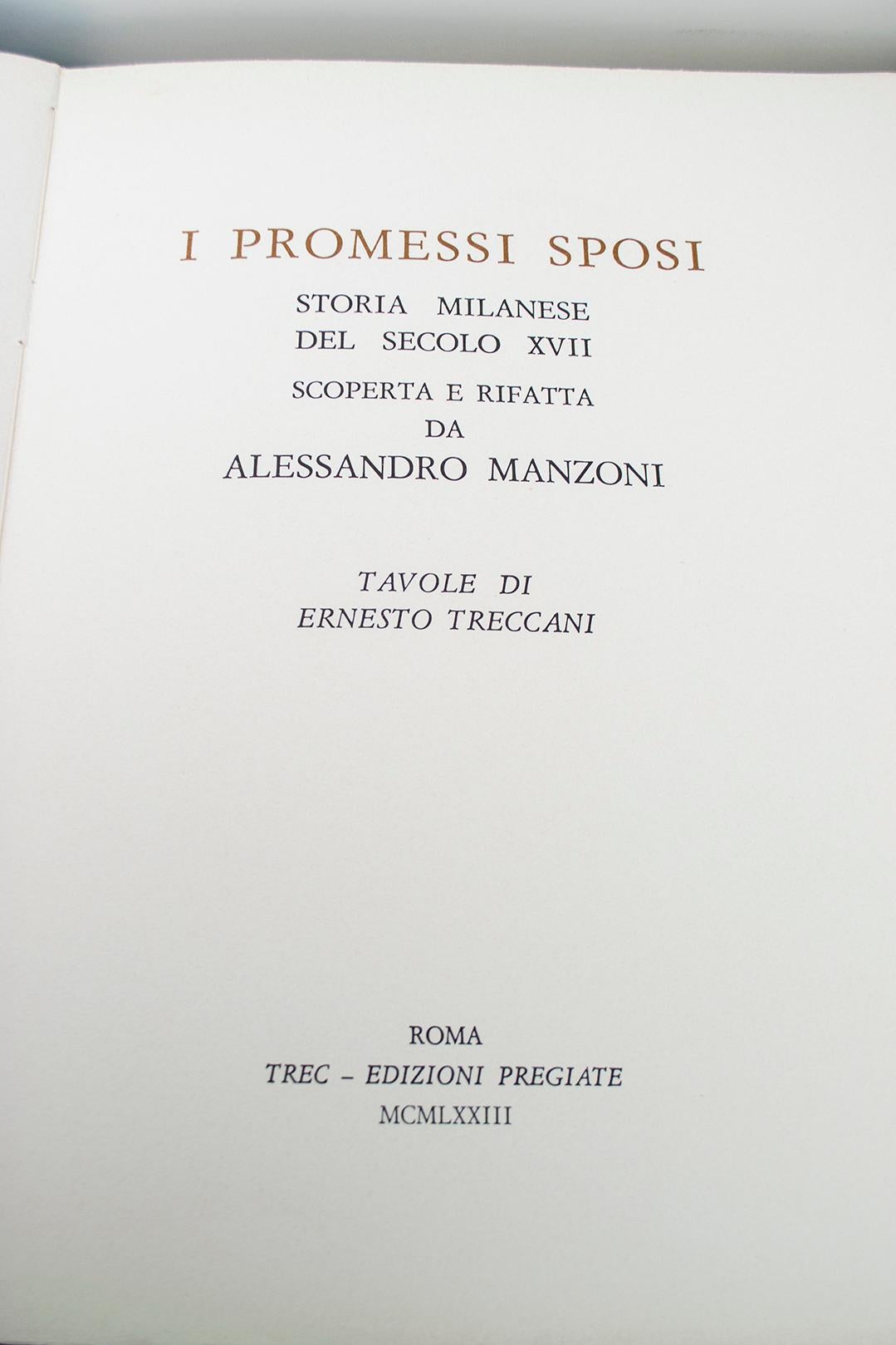 I Promessi Sposi by Alessandro Manzoni, Treccani Edition of 1973 For Sale 3