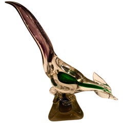 I. Pustetto 1950 Multi-Color Cock in Murano Glass