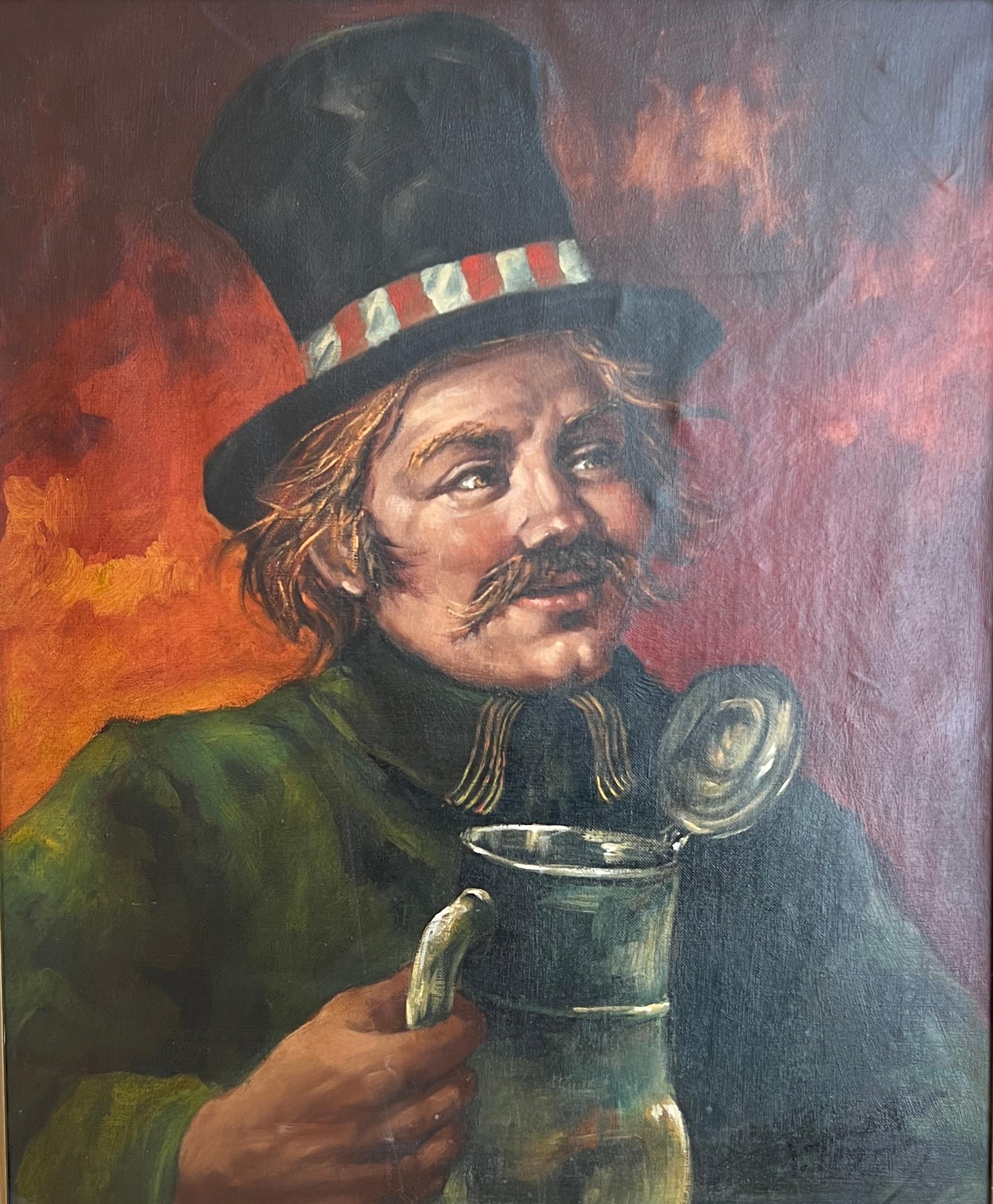 I Tomig Figurative Painting - The man and the mug